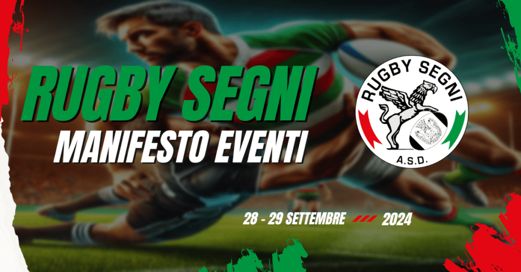 Manifesto rugby segni settembre 2024